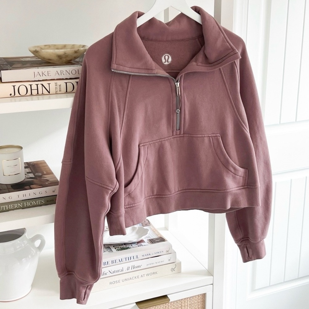lululemon athletica Mauve Half-Zip Pullover Sweater